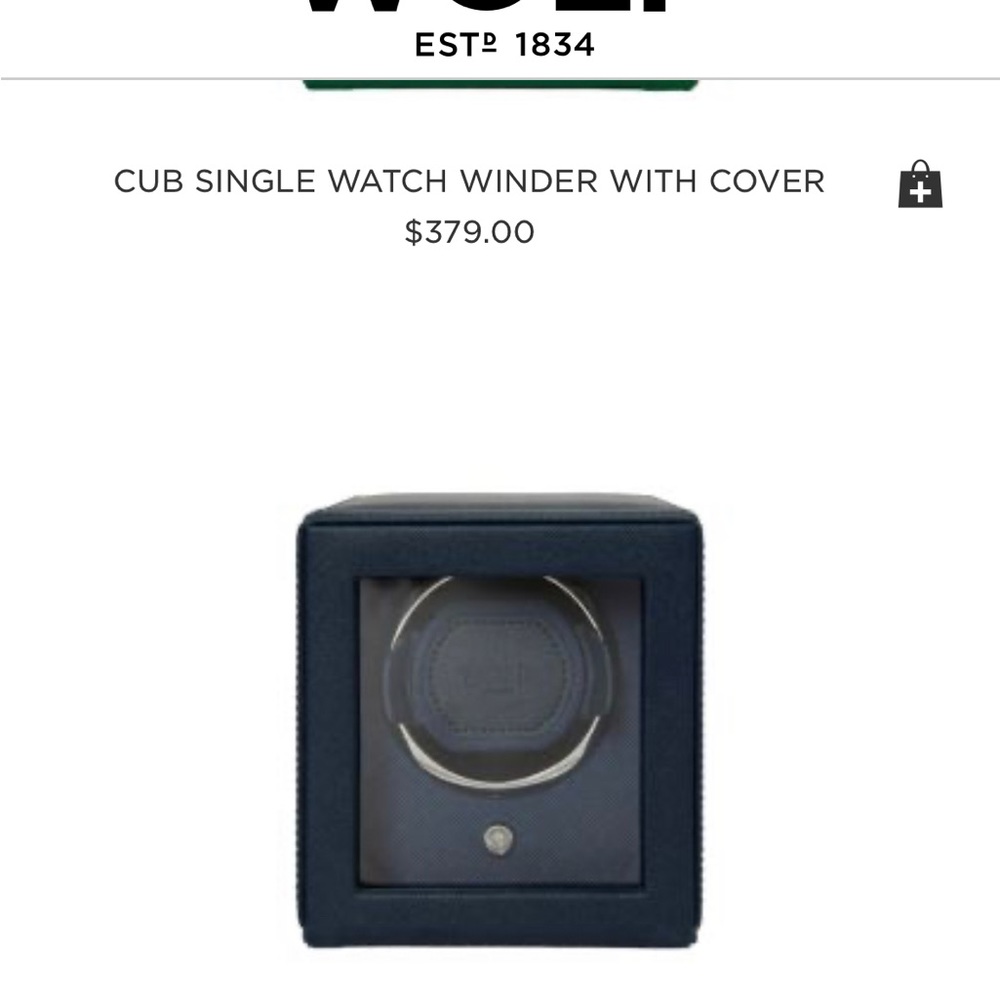 WOLF SINGLE WATCH WINDER